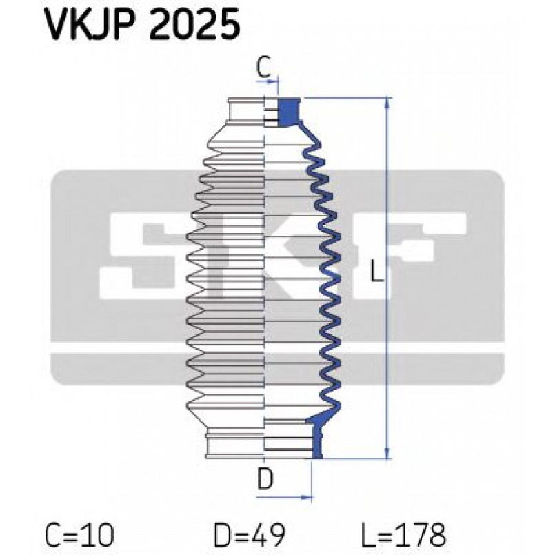 VKJP 2025 SKF - Пильовик привідного валу